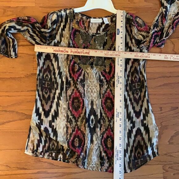 Chico’s size 0 top with tons of Bling at the chest. - Picture 8 of 8